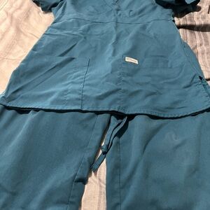 Grey's Anatomy Dark Teal Scrub Top